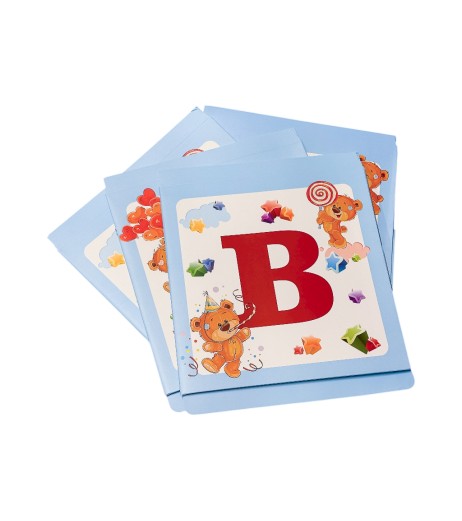 Set of 4 Baby cardboard cubes