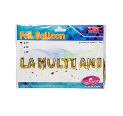 Happy Birthday Gold Foil Balloons 17” (43 cm)