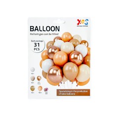 Baloane din latex 31/set combinate 320703 model gold