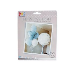 HD2 white-blue balloons 6/set 