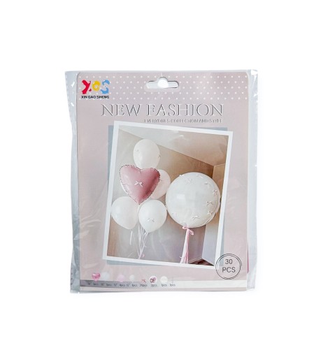Baloane HD2 alb-roz 6/set Baloane HD2 alb-roz 6/set