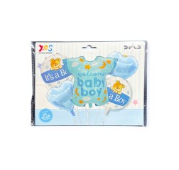 Baloane folie 5/set bleu Welcome Baby Boy Baloane folie 5/set bleu Welcome Baby Boy