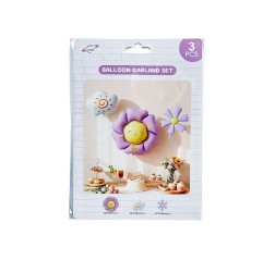 Baloane din folie model floral lilac Baloane din folie model floral lilac