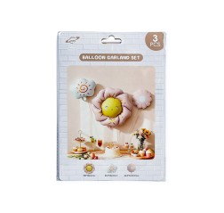 Baloane din folie model floral roz Baloane din folie model floral roz