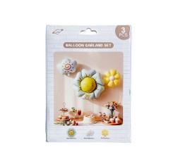Baloane din folie model floral whitesand Baloane din folie model floral whitesand