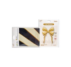 Baloane folie funda bicolora, crem-negru, 108*156 cm