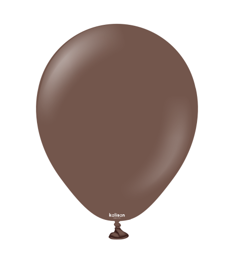 Baloane latex Kalisan 5” (13 cm) Standard Chocolate Brown 100/set