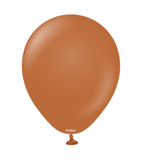 Baloane latex Kalisan 5” (13 cm) Standard Caramel Brown 100/set