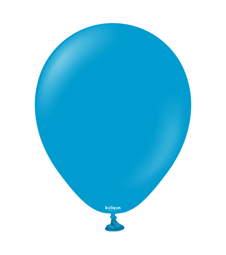 Kalisan Latex Balloons 5” (13 cm) Standard Caribbean Blue 100/set
