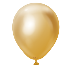 Baloane latex Kalisan 5” (13 cm) Mirror Gold 100/set