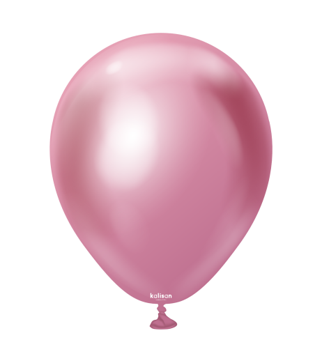 Baloane latex Kalisan 5” (13 cm) Mirror Pink 100/set