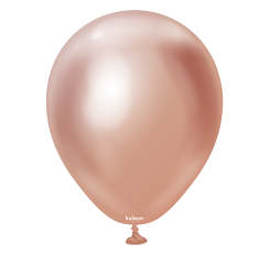 Baloane latex Kalisan 5” (13 cm) Mirror Rose Gold 100/set