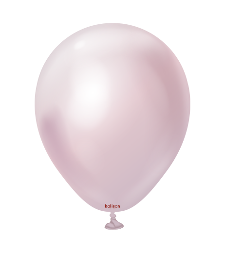 Baloane latex Kalisan 5” (13 cm) Mirror Pink Gold 100/set