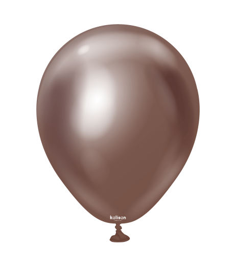 Baloane latex Kalisan 5” (13 cm) Mirror Chocolate 100/set