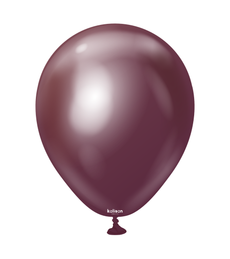 Baloane latex Kalisan 5” (13 cm) Mirror Burgundy 100/set