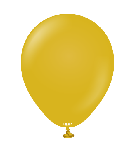 10580021 - Baloane latex Kalisan 5” (13 cm) Retro Mustard 100/set Baloane latex Kalisan 5” (13 cm) Retro Mustard 100/set