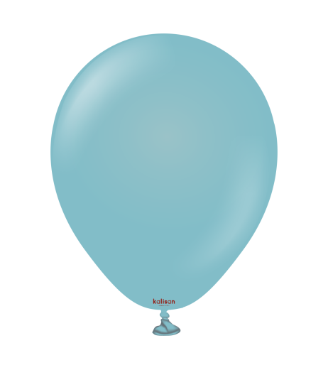 Baloane latex Kalisan 5” (13 cm) Retro Blue Glass 100/set