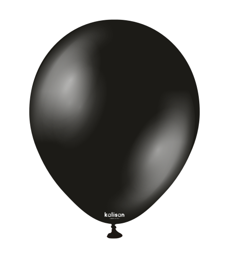 Kalisan latex balloons 11" (28 cm) Metallic Onyx Black 50/set Kalisan latex balloons 11" (28 cm) Metallic Onyx Black 50/set