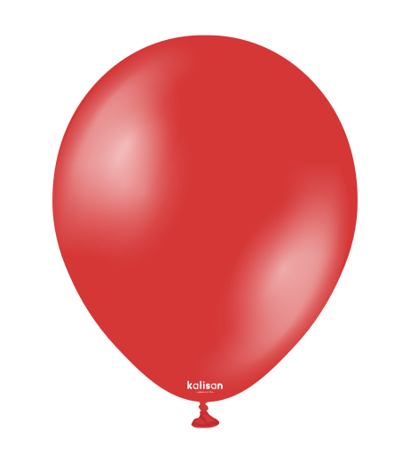 Kalisan latex balloons 11” (28 cm) Metallic Red 50/set