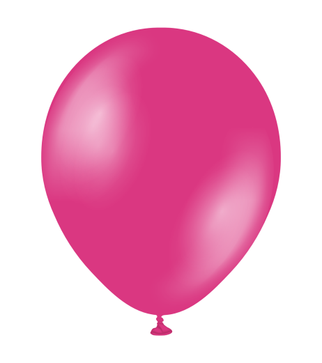 Baloane latex Kalisan 11” (28 cm) Metallic Fuchsia 50/set