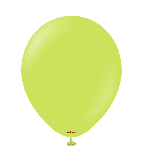 Baloane latex Kalisan 12” (30 cm) Standard Lime Green 100/set