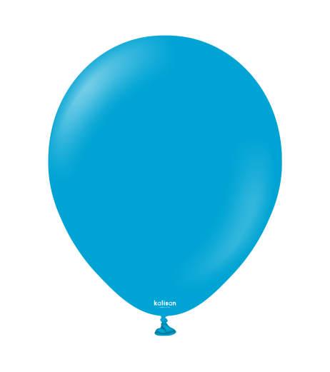Kalisan Latex Balloons 12” (30 cm) Standard Caribbean Blue 100/set