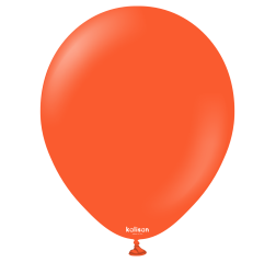 Baloane latex Kalisan 12” (30 cm) Standard Flame Orange 50/set