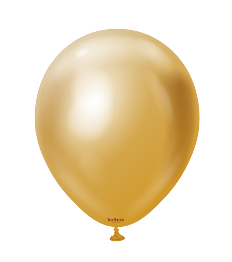 Kalisan latex balloons 12" (30 cm) Mirror Gold 250/set