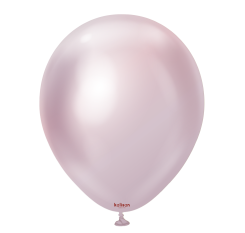 Baloane latex Kalisan 12” (30 cm) Mirror Pink Gold 50/set