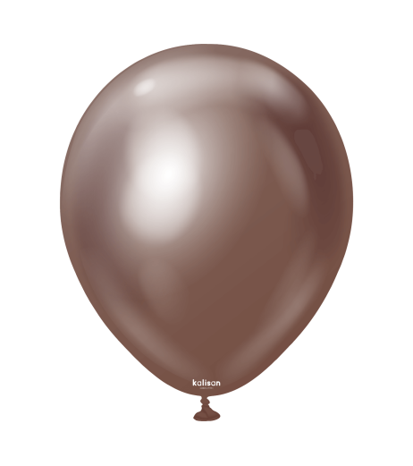 Baloane latex Kalisan 12” (30 cm) Mirror Chocolate 50/set