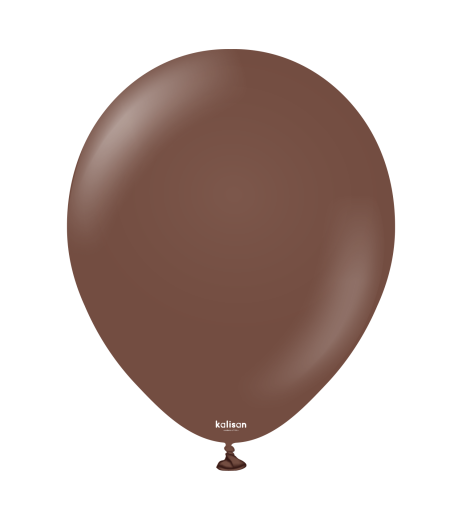 Baloane latex Kalisan 18” (46 cm) Standard Chocolate Brown 5/set