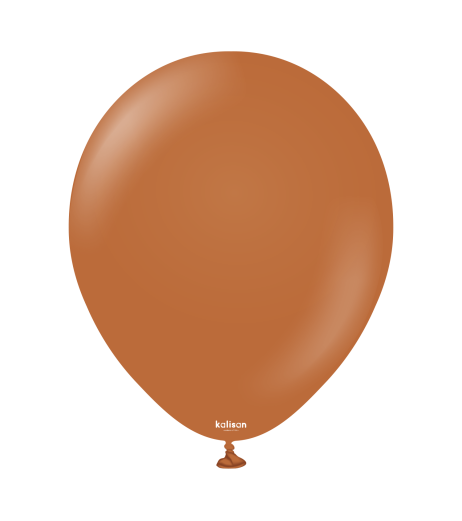 Kalisan latex balloons 18” (46 cm) Standard Caramel Brown 5/set
