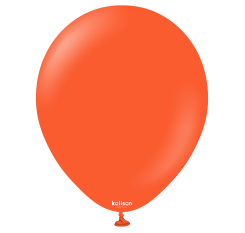 Baloane latex Kalisan 18” (46 cm) Standard Flame Orange 5/set