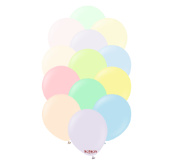 Baloane latex Kalisan 18” (46 cm) Macaron Assorted 5/set