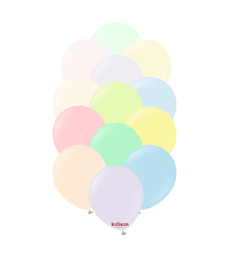 Baloane latex Kalisan 18” (46 cm) Macaron Assorted 5/set Baloane latex Kalisan 18” (46 cm) Macaron Assorted 5/set