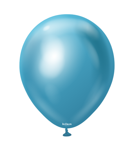 Baloane latex Kalisan 18” (46 cm) Mirror Blue 5/set