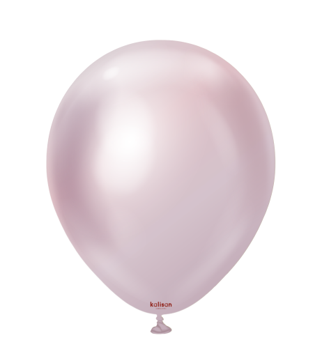 Baloane latex Kalisan 18” (46 cm) Mirror Pink Gold 5/set