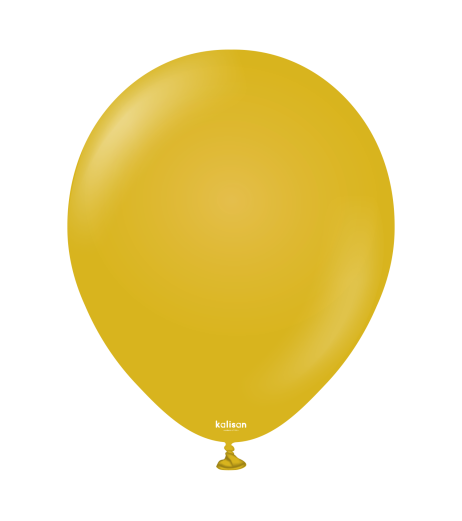 Kalisan latex balloons 18” (46 cm) Retro Mustard 5/set