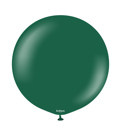 Kalisan Latex Balloons 24” (61 cm) Standard Dark Green 2/set