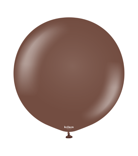 Baloane latex Kalisan 24” (61 cm) Standard Chocolate Brown 2/set