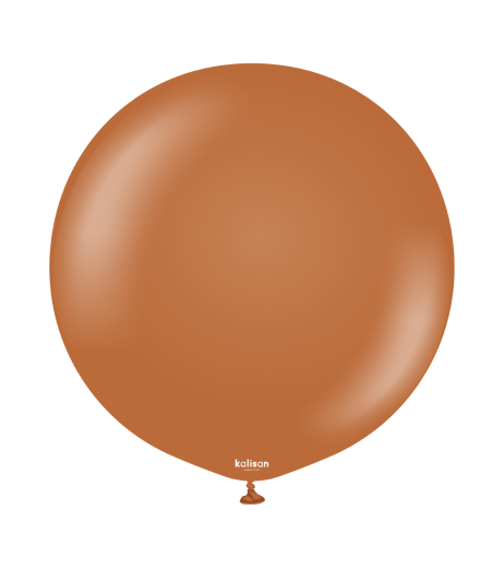 Baloane latex Kalisan 24” (61 cm) Standard Caramel Brown 2/set