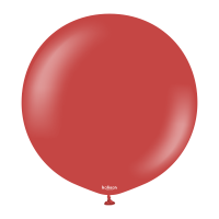 Baloane latex Kalisan 24” (61 cm) Standard Deep Red 2/set