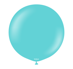 Baloane latex Kalisan 24” (61 cm) Standard Aqua 2/set
