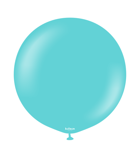 Baloane latex Kalisan 24” (61 cm) Standard Aqua 2/set