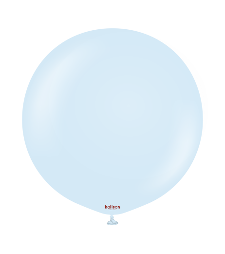 Baloane latex Kalisan 24” (61 cm) Macaron Baby Blue 2/set