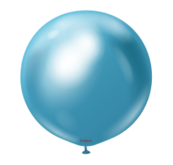 Baloane latex Kalisan 24” (61 cm) Mirror Blue 2/set