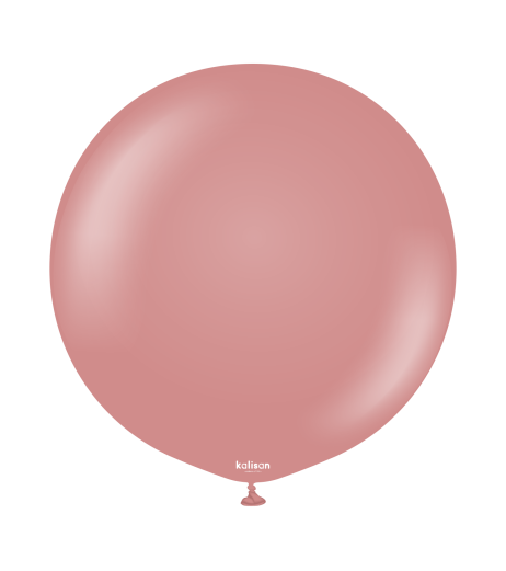 Kalisan latex balloons 24” (61 cm) Retro Rosewood 2/set