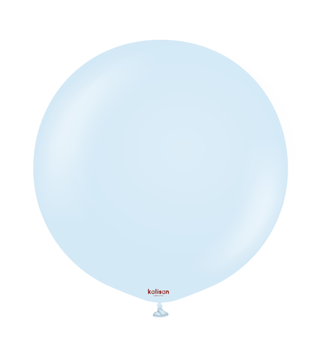 Baloane latex Kalisan 36” (91 cm) Macaron Baby Blue 2/set