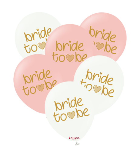 Baloane latex Kalisan 12” (30 cm) Printed Bride To Be 25/set Baloane latex Kalisan 12” (30 cm) Printed Bride To Be 25/set