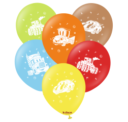 Baloane latex Kalisan 12” (30 cm) Printed Balloons Vehicles 25/set Baloane latex Kalisan 12” (30 cm) Printed Balloons Vehicles 25/set